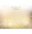abstract golden christmas background vector image