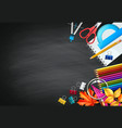 back to school background vector image vector image