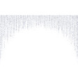 silver decoration round arch glitter garland vector image