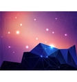 abstract polygonal colorful background with stars vector image vector image