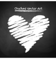 chalked heart vector image
