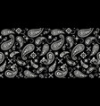 seamless pattern based on ornament paisley bandana vector image