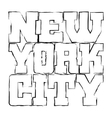 t shirt typography graphics new york black grunge vector image vector image
