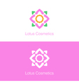 lotus logo template vector image vector image