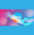 neon glowing wave music trendy fluid blurred vector image