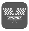 race flag icon finish symbol flat vector image