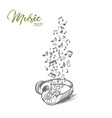Lost in music headphones Royalty Free Vector Image