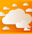 abstract speech bubbles in shape clouds vector image