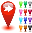 forward arrow button vector image vector image