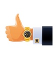 watch on hand vector image
