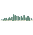 abstract vancouver canada city skyline with color vector image