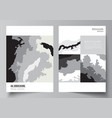 layout a4 cover mockups design template vector image