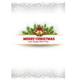 merry christmas vintage card background vector image