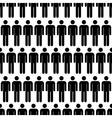 crowd of black simple men icons seamless pattern vector image vector image
