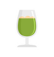 matcha glass icon flat style vector image