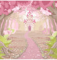 magic castle landscape vector image vector image