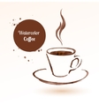 a cup of coffee vector image