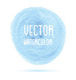 blue watercolor stain isolated on white vector image