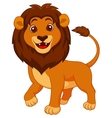 cute lion cartoon vector image