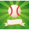 baseball background vector image vector image