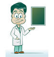 doctor in a lab coat vector image