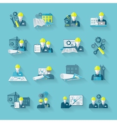 Engineer concept icon Royalty Free Vector Image