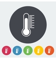 thermometer icon vector image vector image