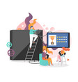 video gaming technologies concept for web vector image