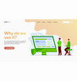 developers testing software vector image