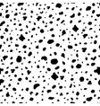 dalmatian or cow seamless pattern background vector image vector image