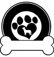 dog icon vector image