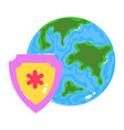 earth protection vector image vector image