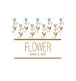 floral image with stylized lilies or tulips vector image