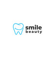 mouth care dental logo design creative dentist vector image
