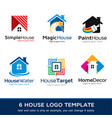 house logo template vector image vector image