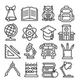 icons lines set vector image