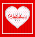 retro valentine card with hearts greeting card vector image vector image