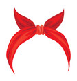retro headband cartoon women bandana hairstyle vector image vector image