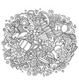bahamas summer hand drawn cartoon doodles vector image