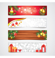 banners christmas vector image