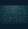christmas trees seamless pattern snowfall effect vector image