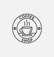 coffee logo design for coffeeshop or cafe vector image