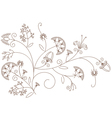 floral pattern plant ornament vector image vector image