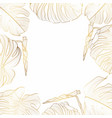 golden summer tropical background vector image