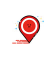 pin navigator mbe style logo vector image