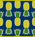 pineapple seamless tropical fruit texture vector image