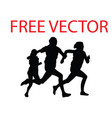running sport silhouette art design vector image