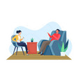 psychotherapy counseling concept vector image vector image