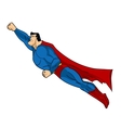 flying superhero icon action vector image