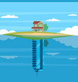 alternative housing cottage or skyscraper vector image